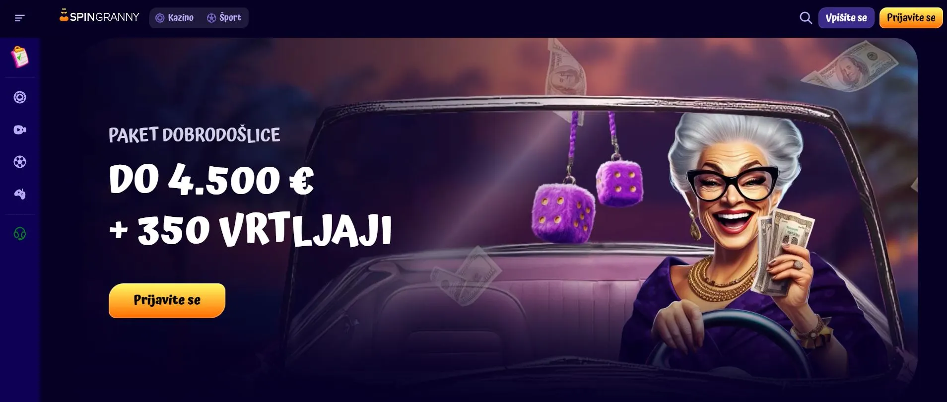 nove spletni casino Spingranny